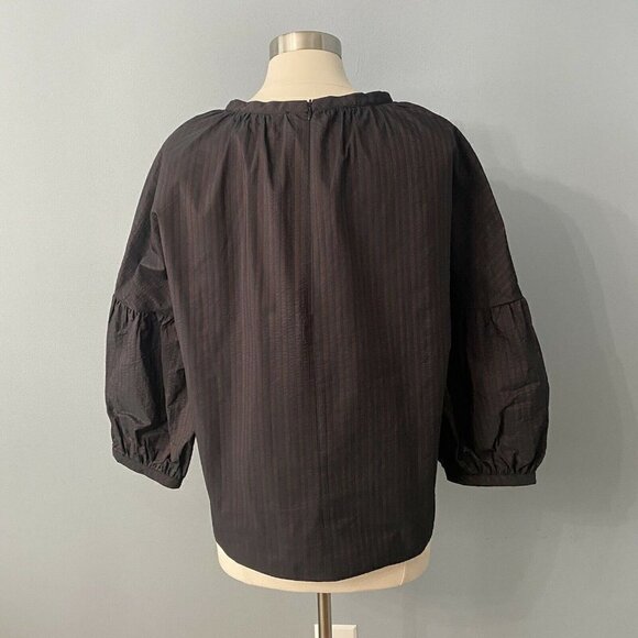 Pamela Milano Modest Set Outfit Skirt Blouse Top Size 50 Stripes - Picture 4 of 13